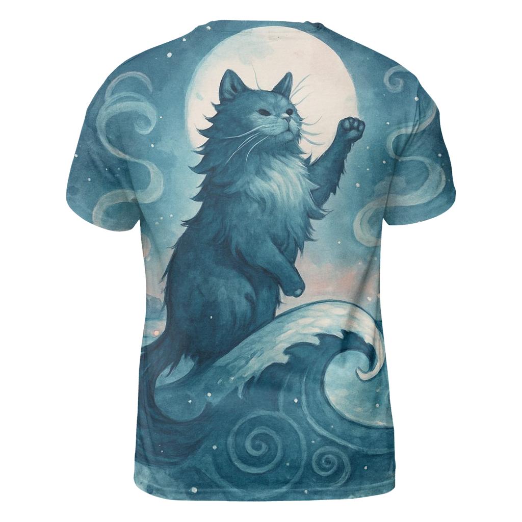 Lantern Tide Guardian Cat statement graphic shirts