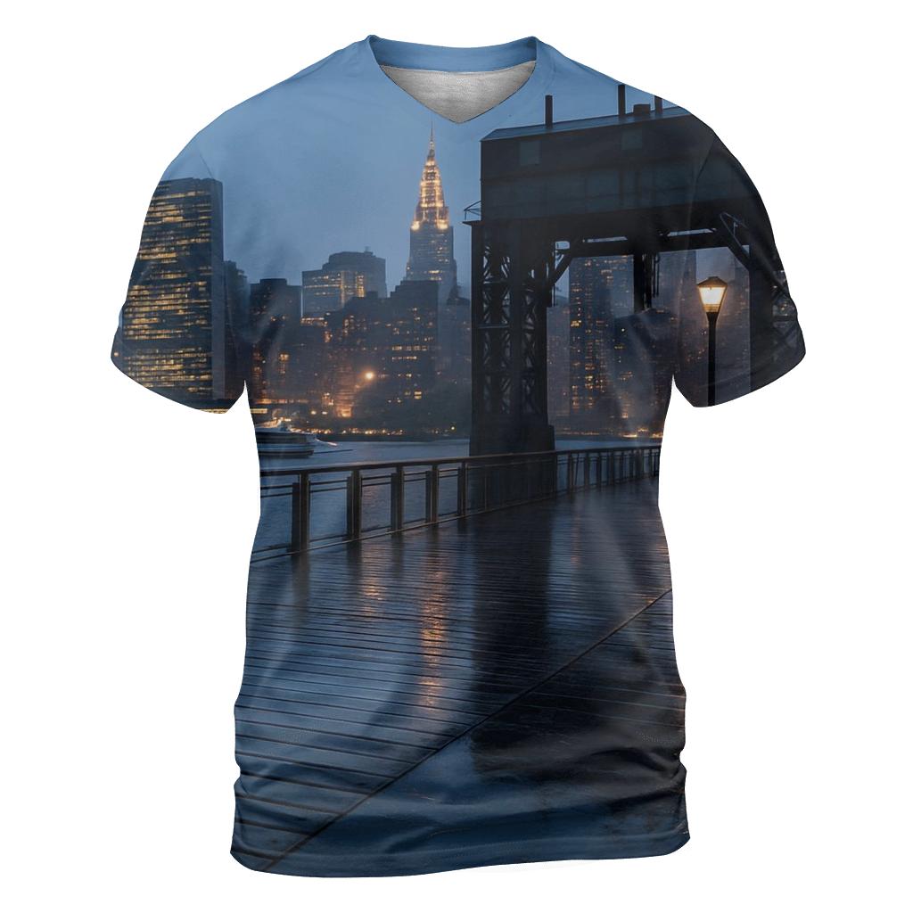 Rain Gloss Rush At Dusk From The Long Island City Gantry designer pattern shirts
