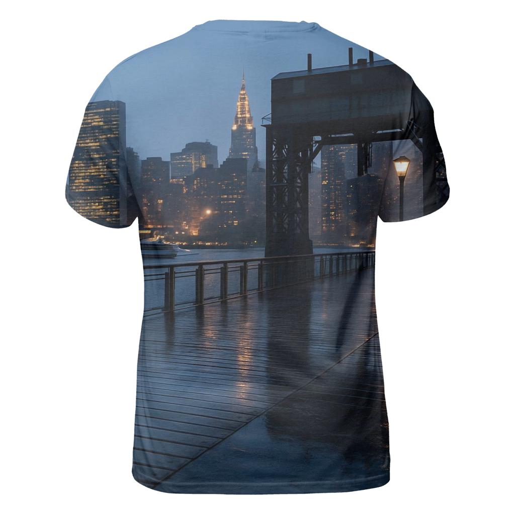 Rain Gloss Rush At Dusk From The Long Island City Gantry designer pattern shirts