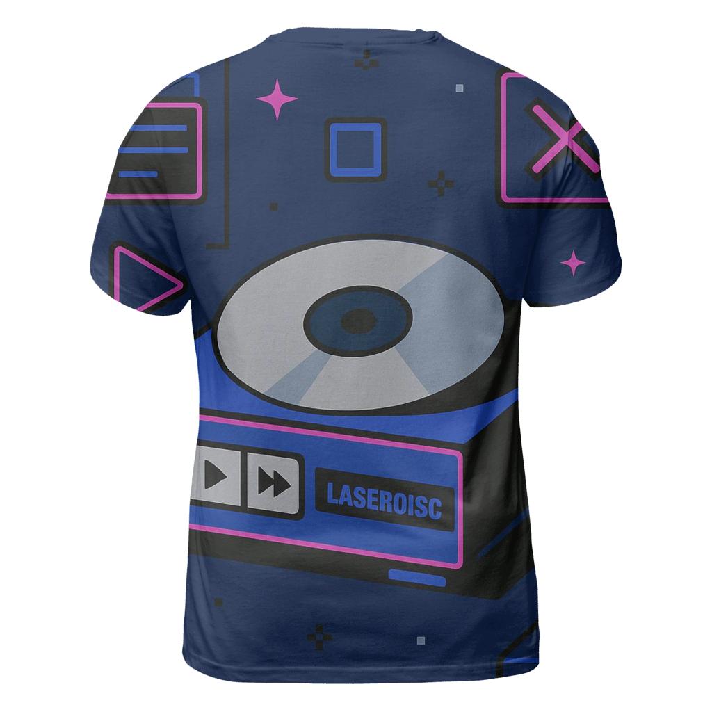 Laser Disc Space Menu Icons unique graphic print tees