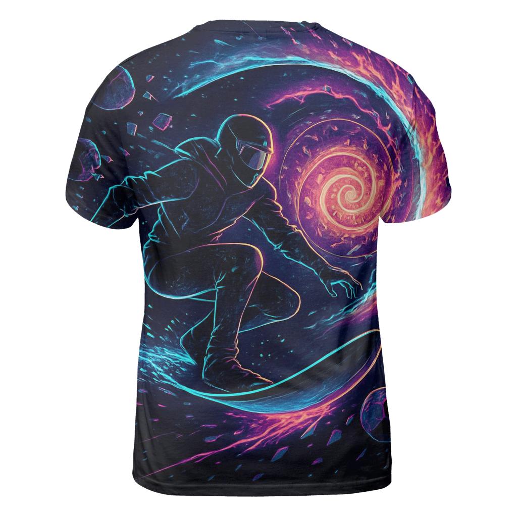 Neon Chrono Rift Star Surfer statement graphic shirts