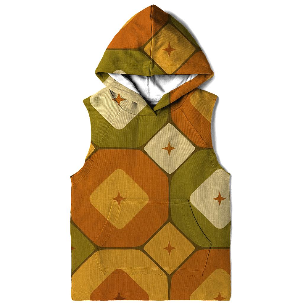 Groovy Linoleum Kitchen Tile Pattern printed hoodies