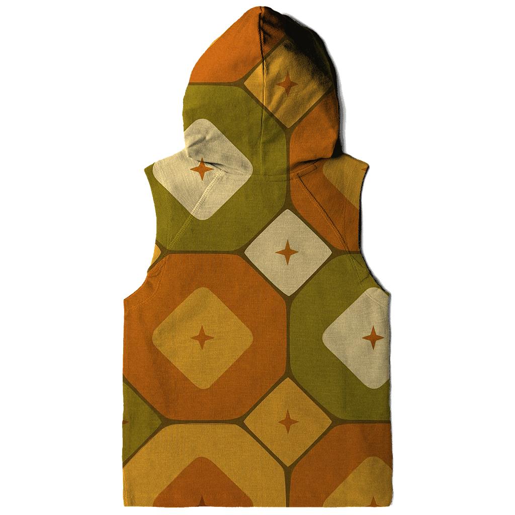 Groovy Linoleum Kitchen Tile Pattern printed hoodies