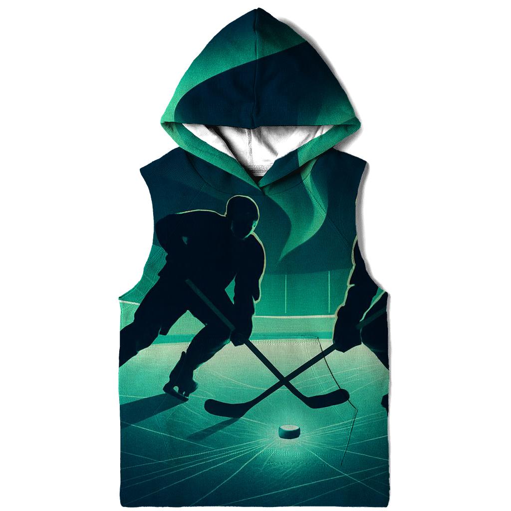 Aurora Ice Rink Faceoff designer hoodies