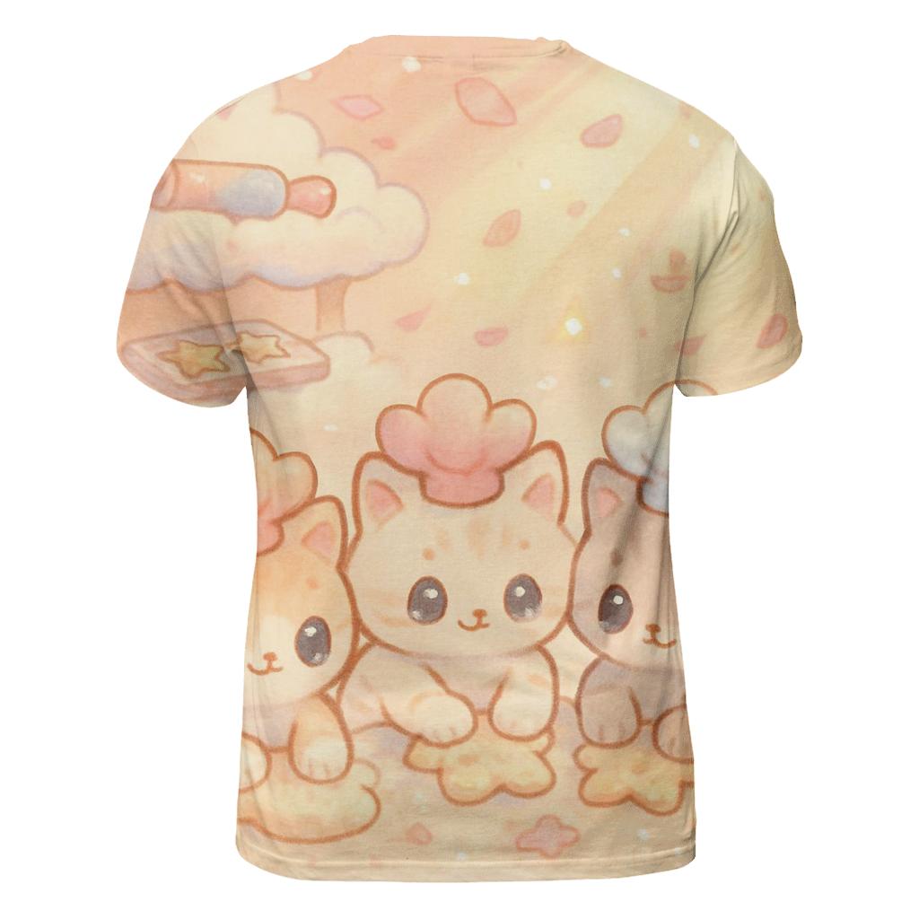 Sunrise Cloud Bakery Kittens trendy printed shirt styles