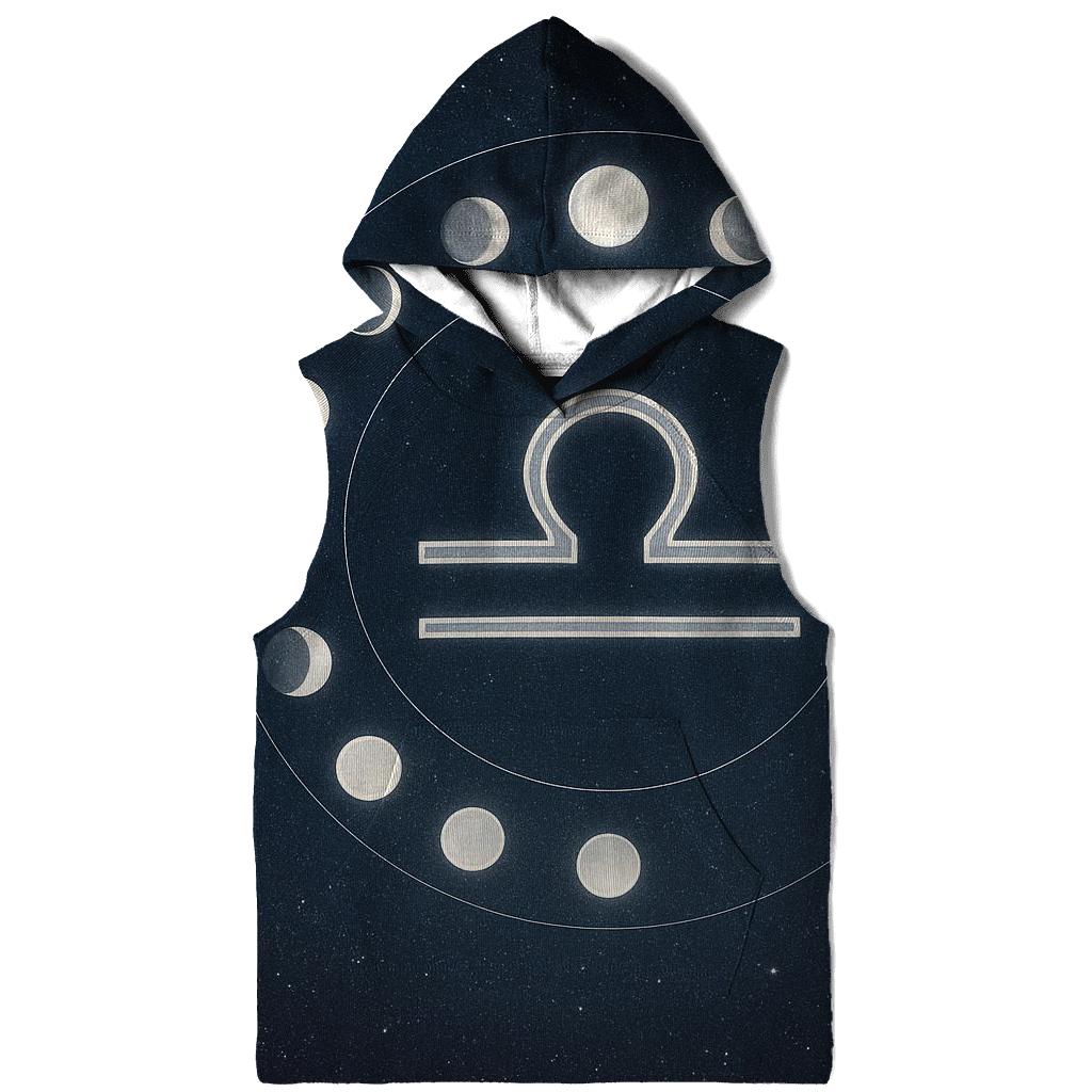 Libra Equinox Balance Halo With Moon Phases premium hoodies
