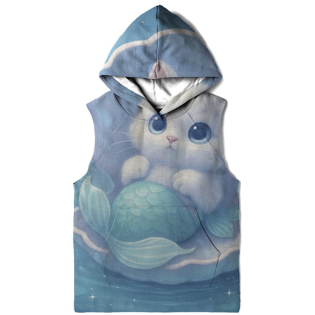 Moonlit Purrmaid Lagoon designer hoodies