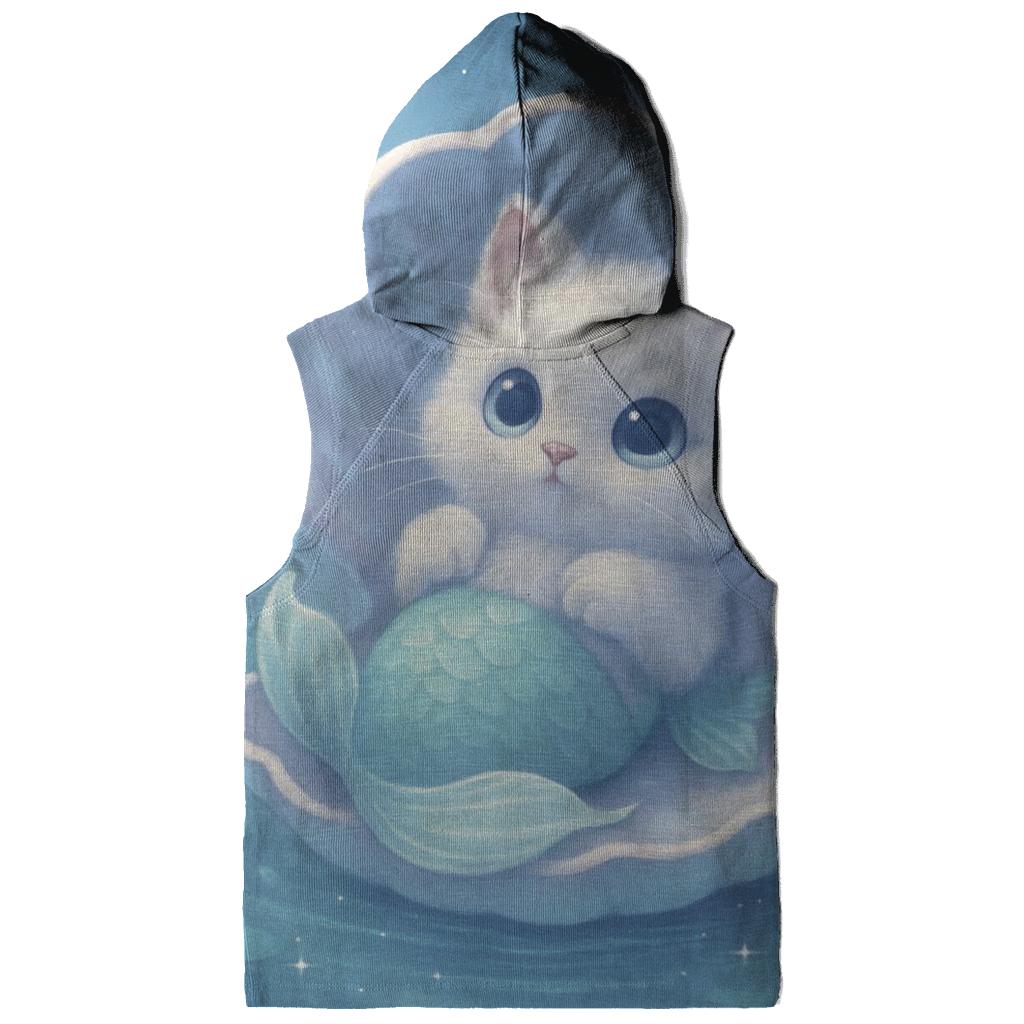 Moonlit Purrmaid Lagoon designer hoodies