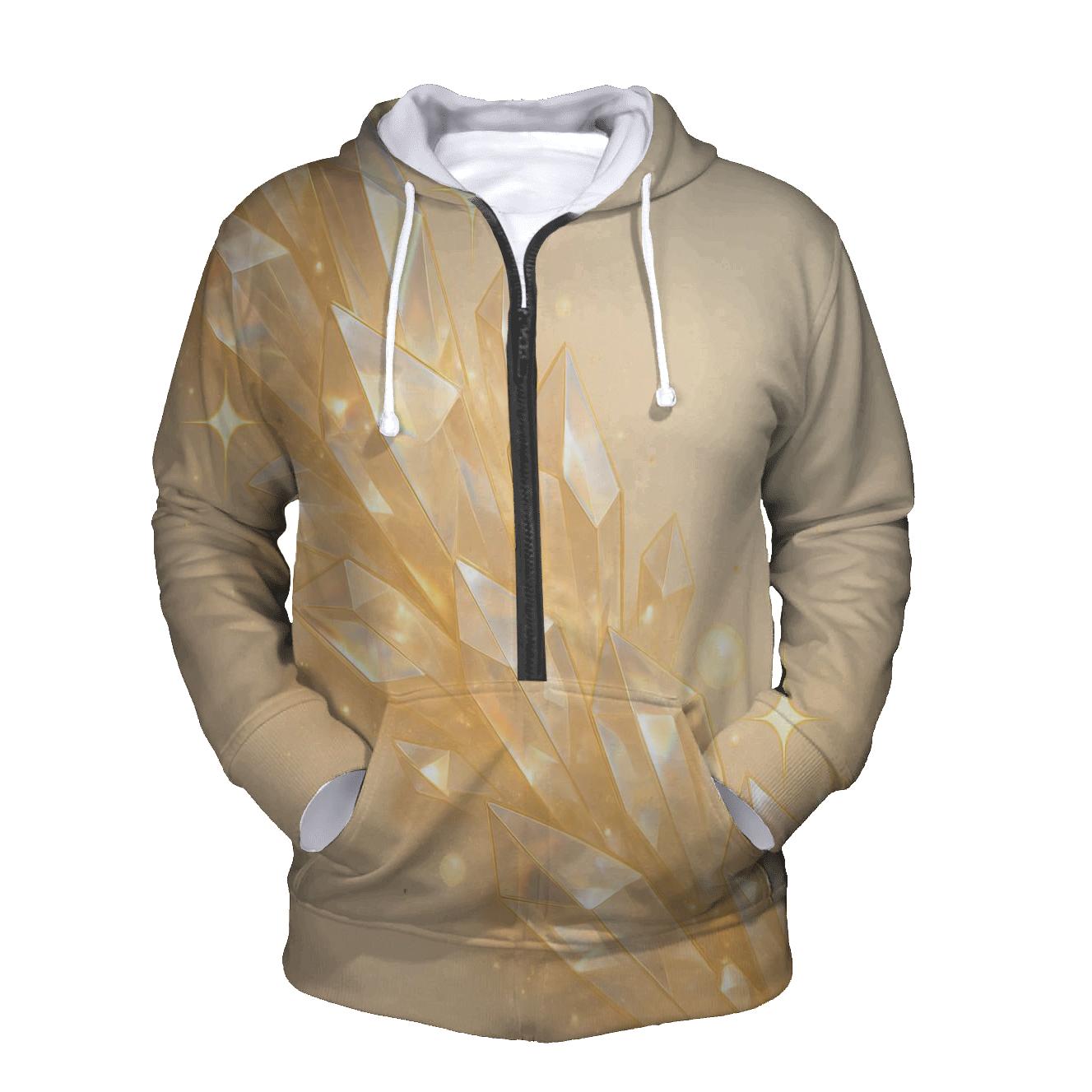 Champagne Prism Cascade printed hoodies