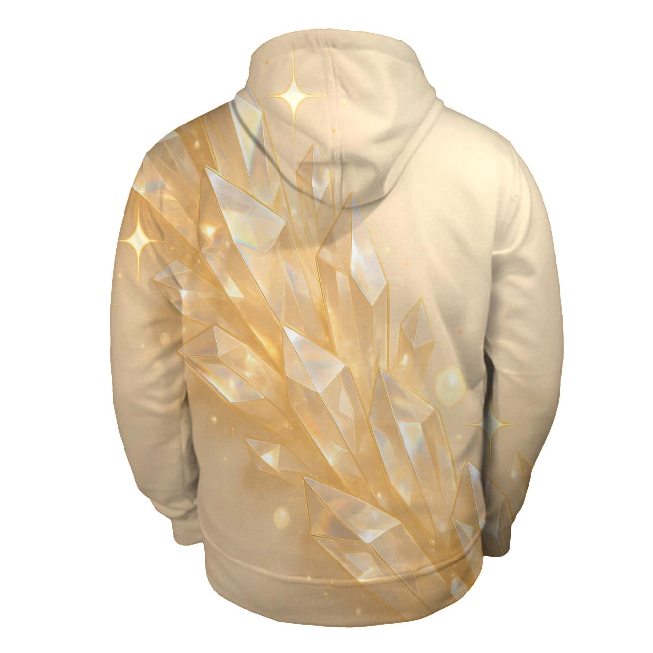Champagne Prism Cascade printed hoodies