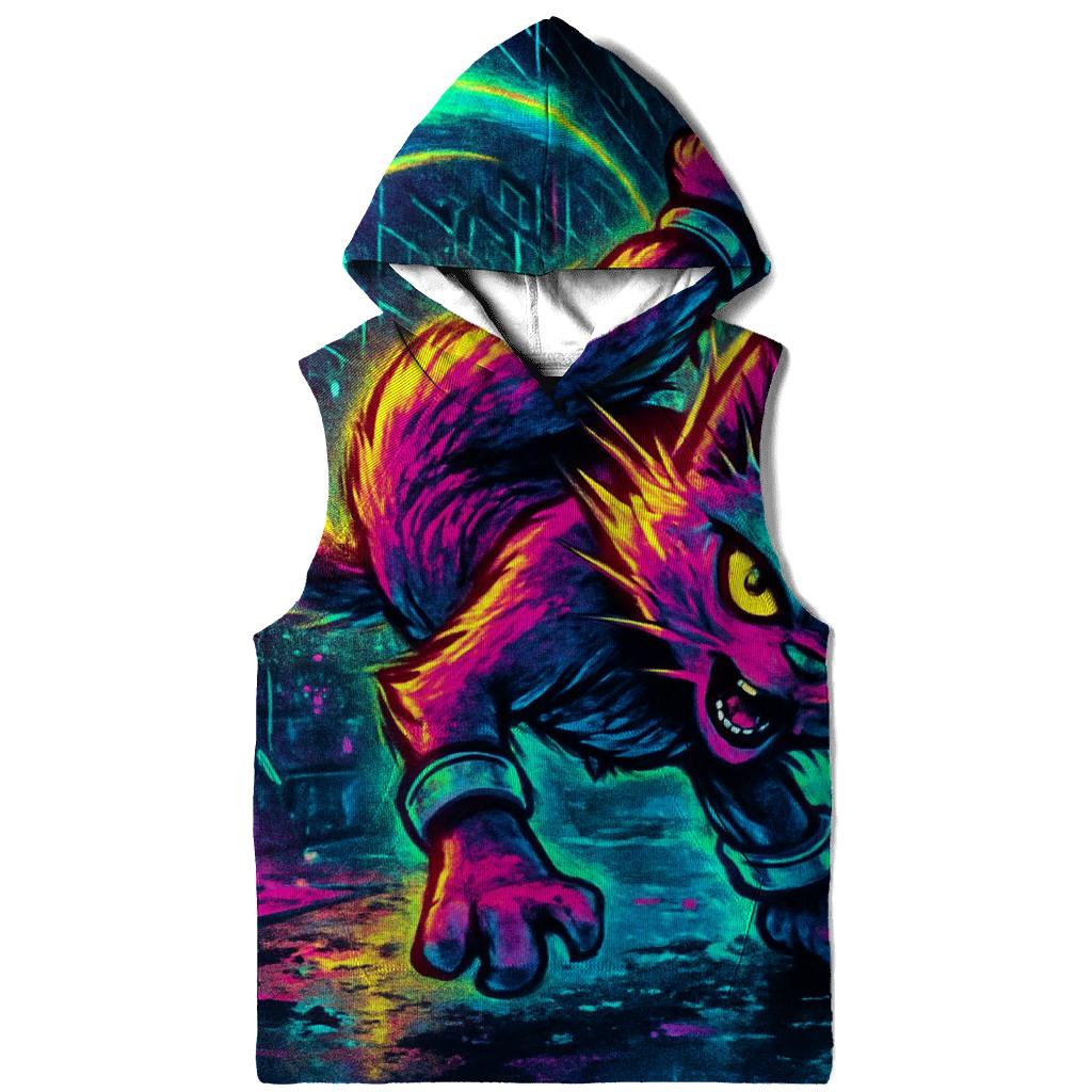Neon Alley Breakdance Cat Mirage lightweight hoodies