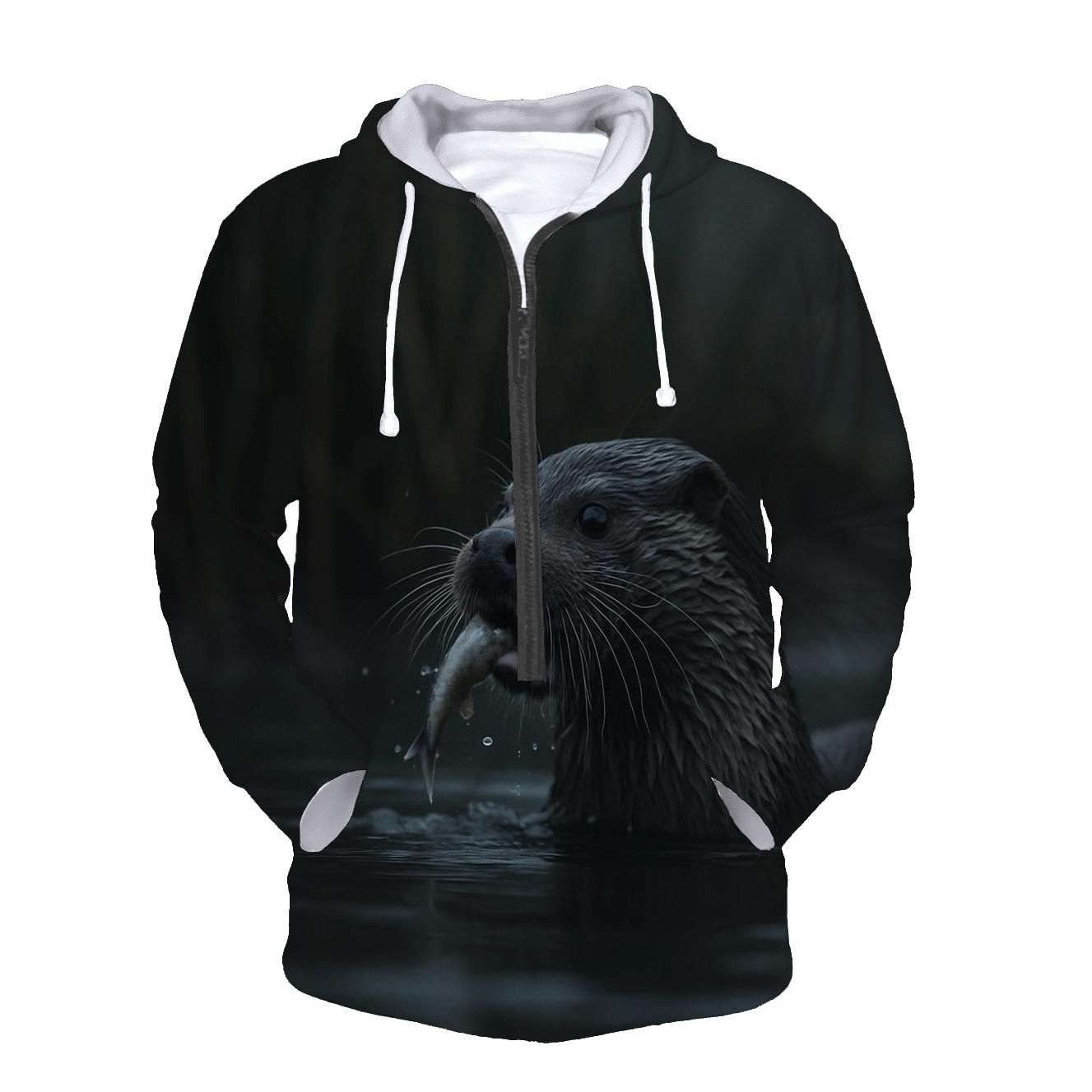 Mistbank Forager Eurasian Otter embroidered hoodies