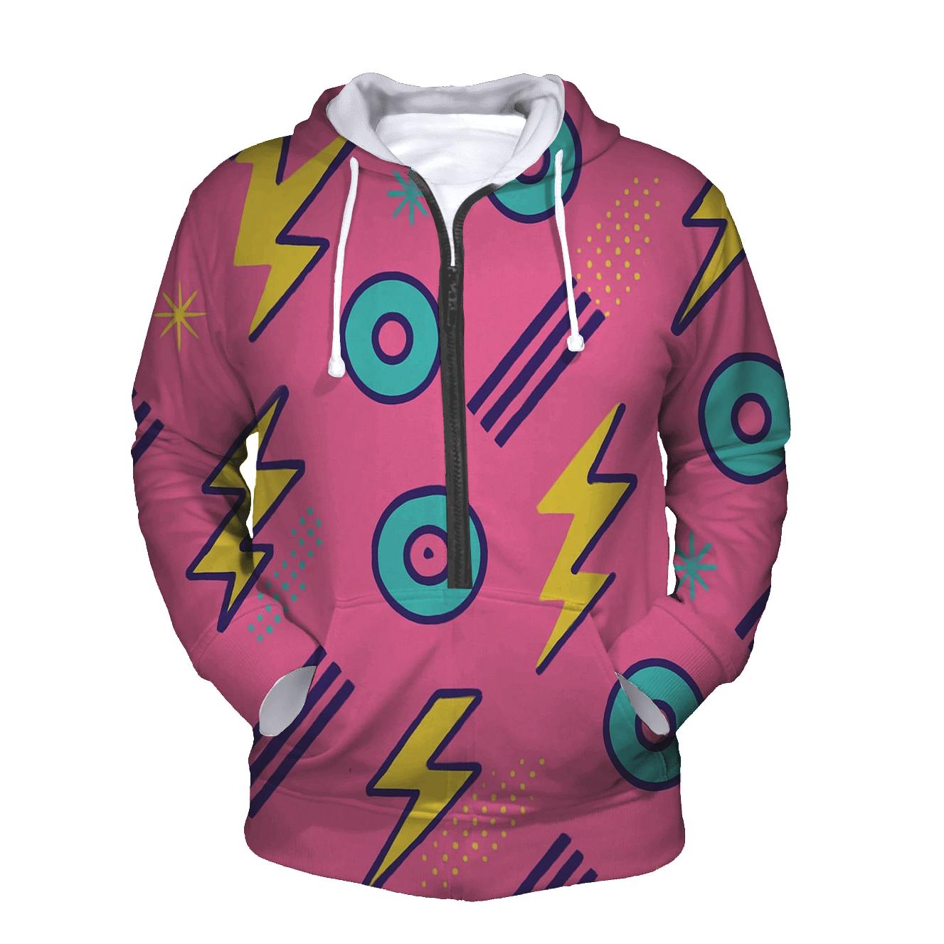 Miami Roller Rink Zigzag designer hoodies