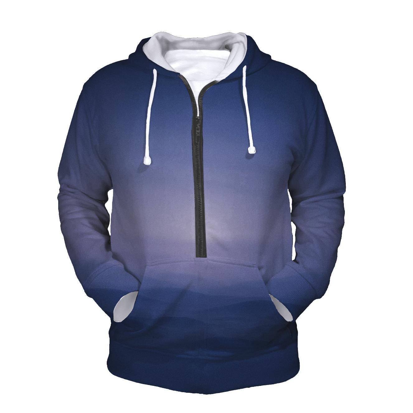 Moonlit Tundra Drift zip-up hoodies