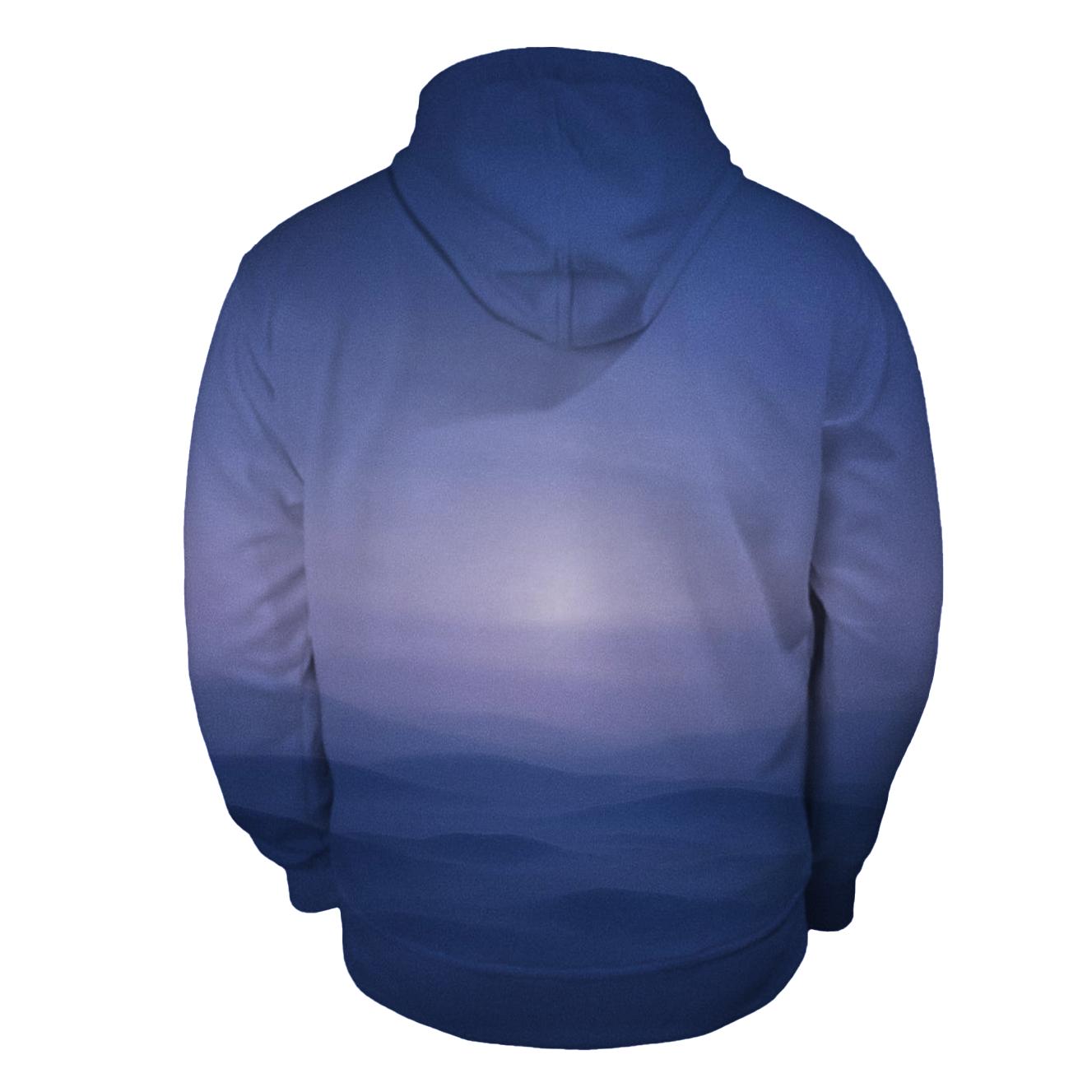 Moonlit Tundra Drift zip-up hoodies