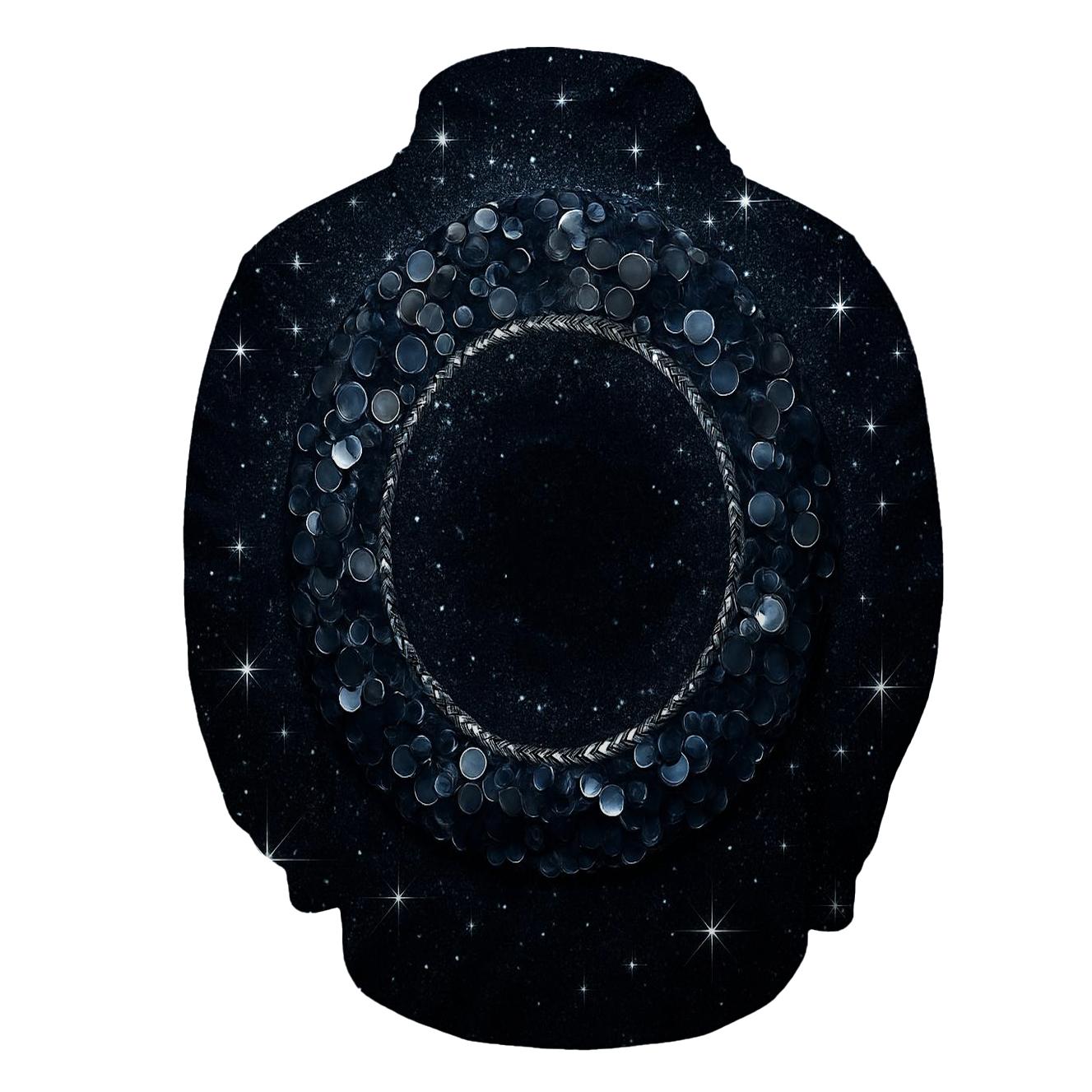 Midnight Sequin Orbit custom hoodies