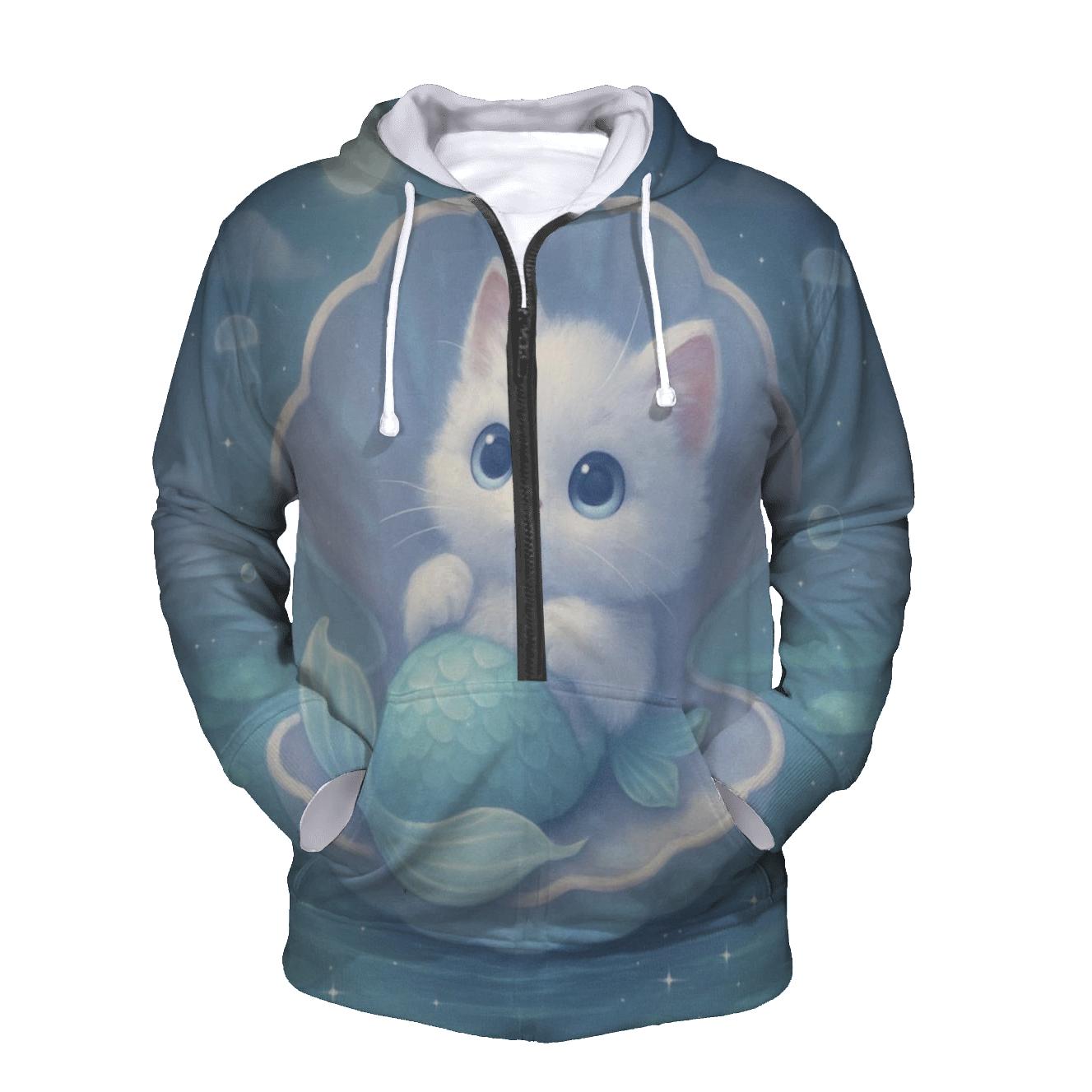 Moonlit Purrmaid Lagoon hoodie designs