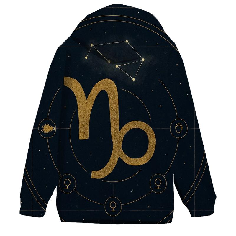 Saturn Return Capricorn Star Chart Emblem custom hoodies