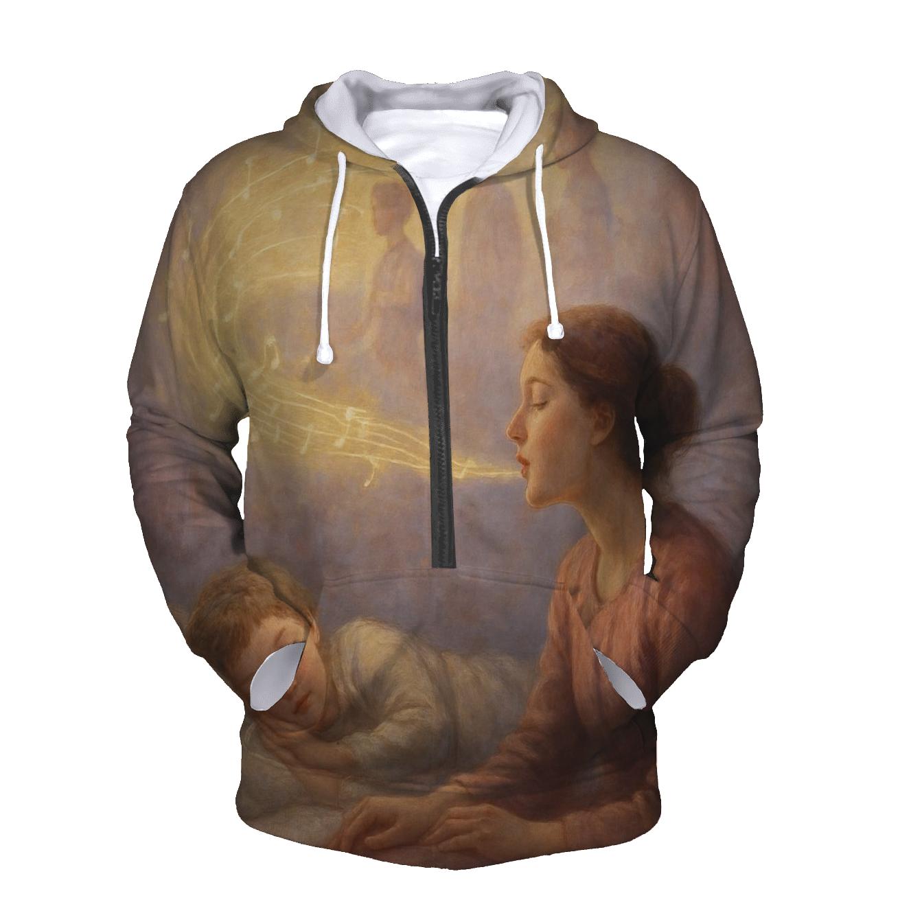 Heart Rooted In Her Voice Lullabies That Become Lifelong Courage embroidered hoodies