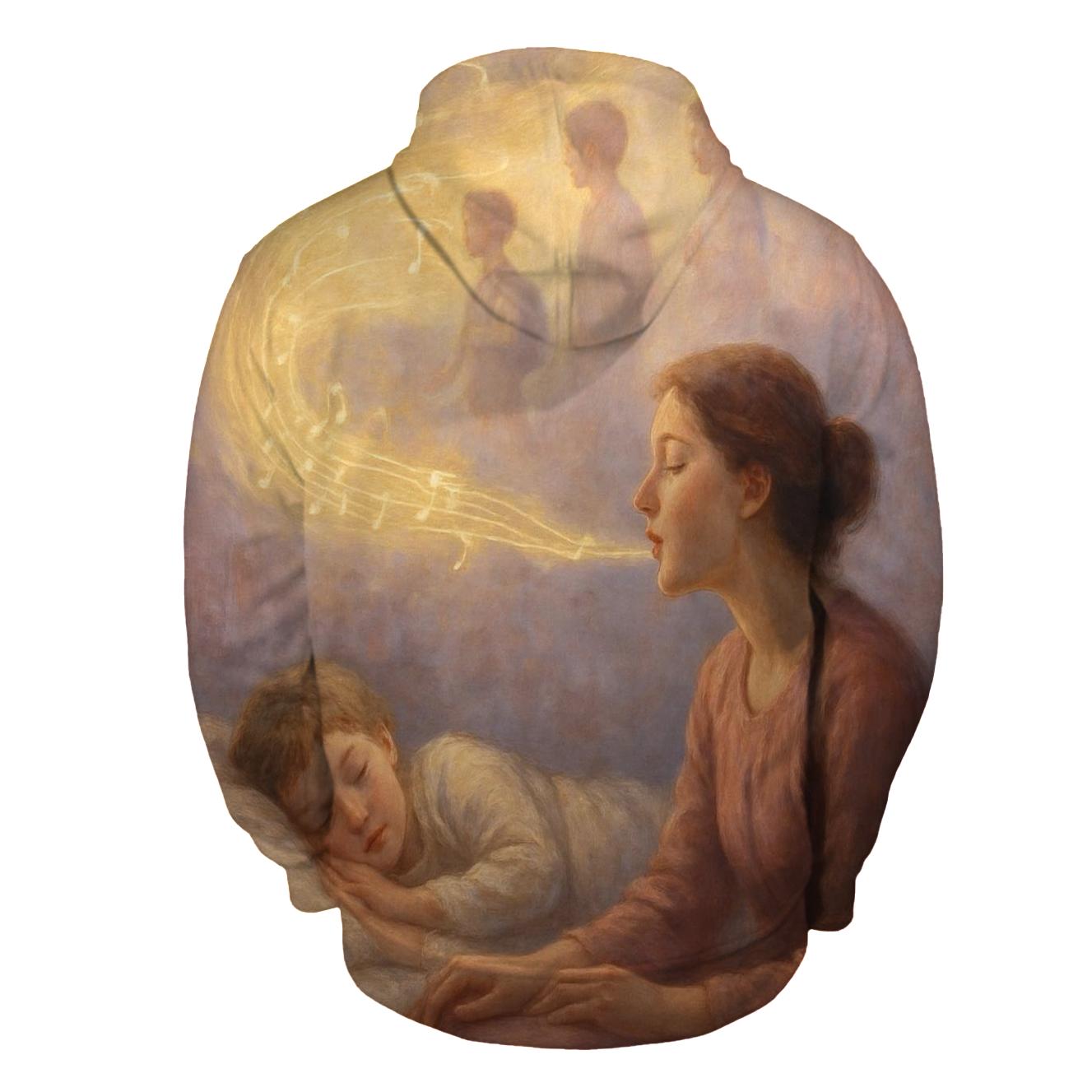 Heart Rooted In Her Voice Lullabies That Become Lifelong Courage embroidered hoodies