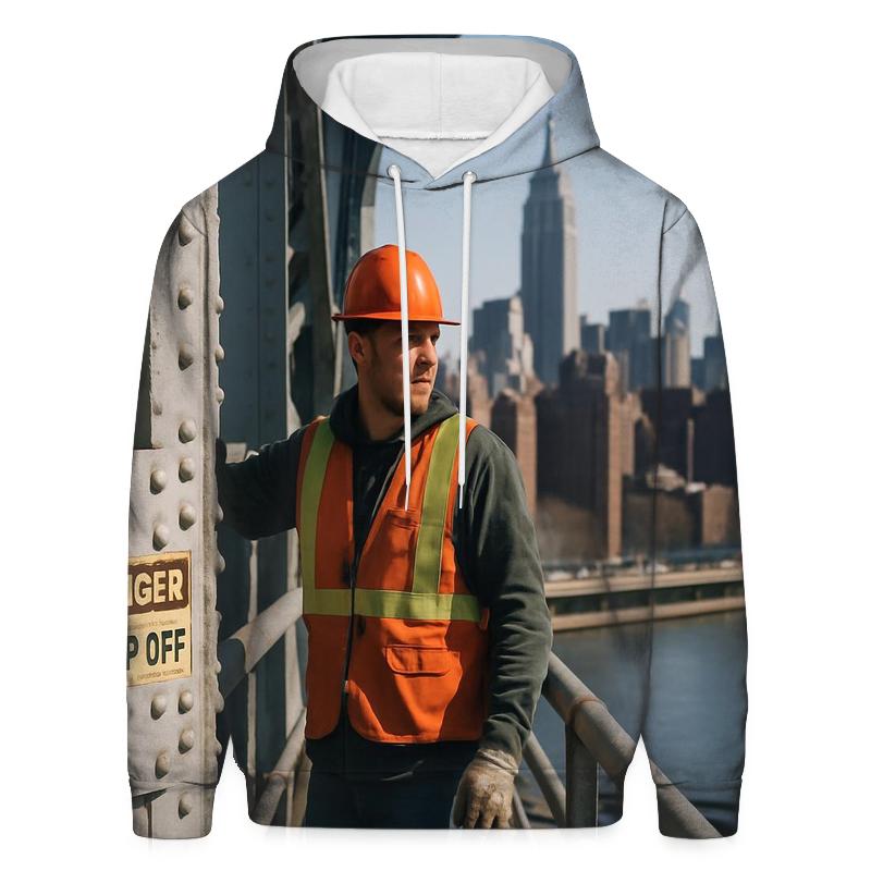 Midday Maintenance Overlook On The Manhattan Bridge lightweight hoodies