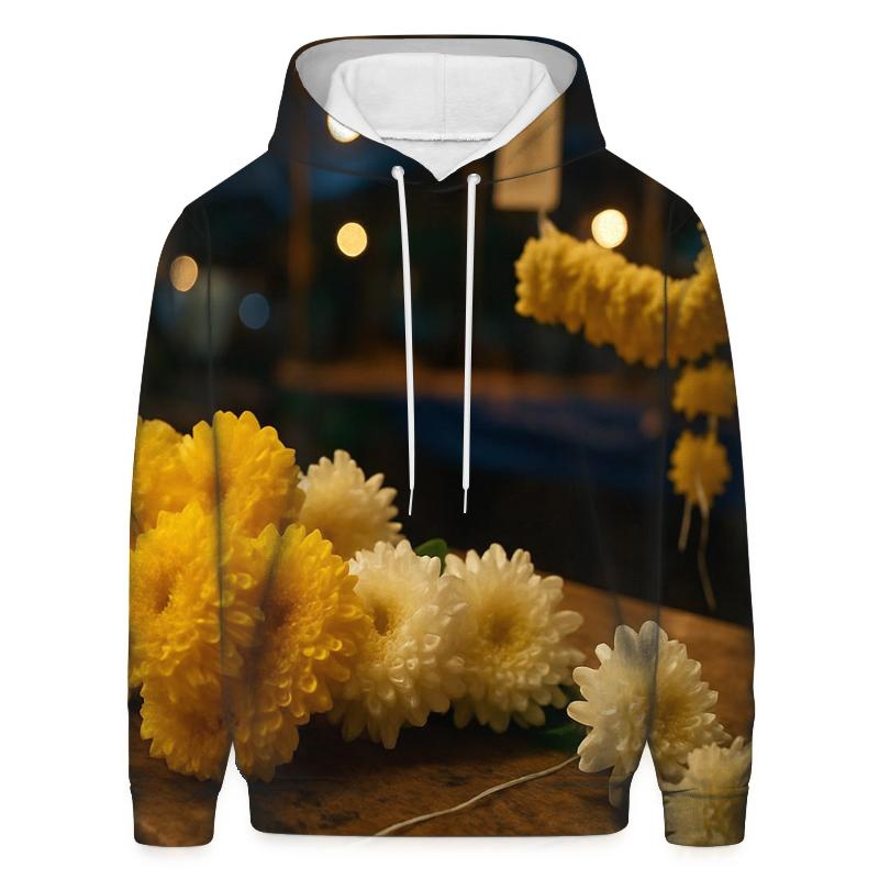 Night Market Chrysanthemum Garland Workshop In Northern Thailand heavyweight hoodies