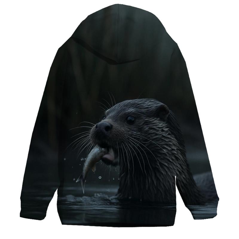 Mistbank Forager Eurasian Otter zip-up hoodies