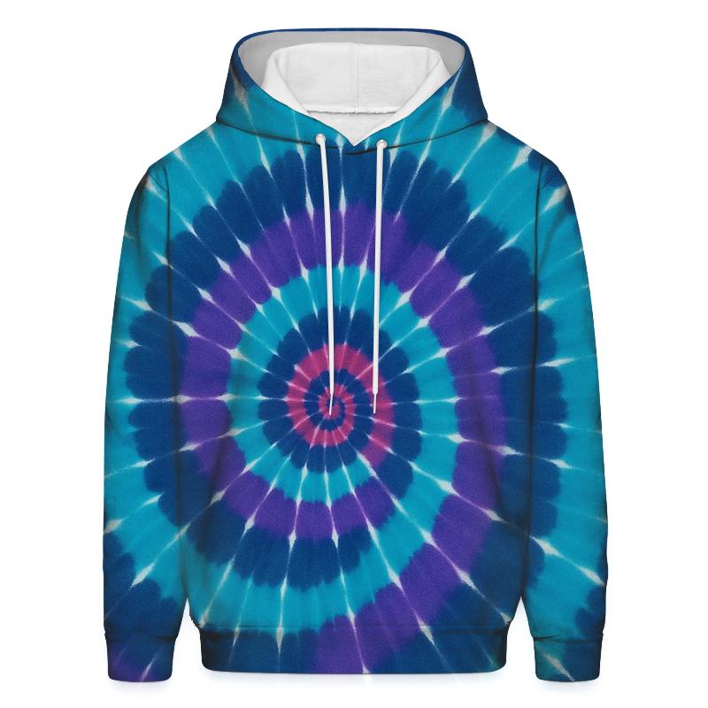Nebula Spiral Overdye Vortex lightweight hoodies