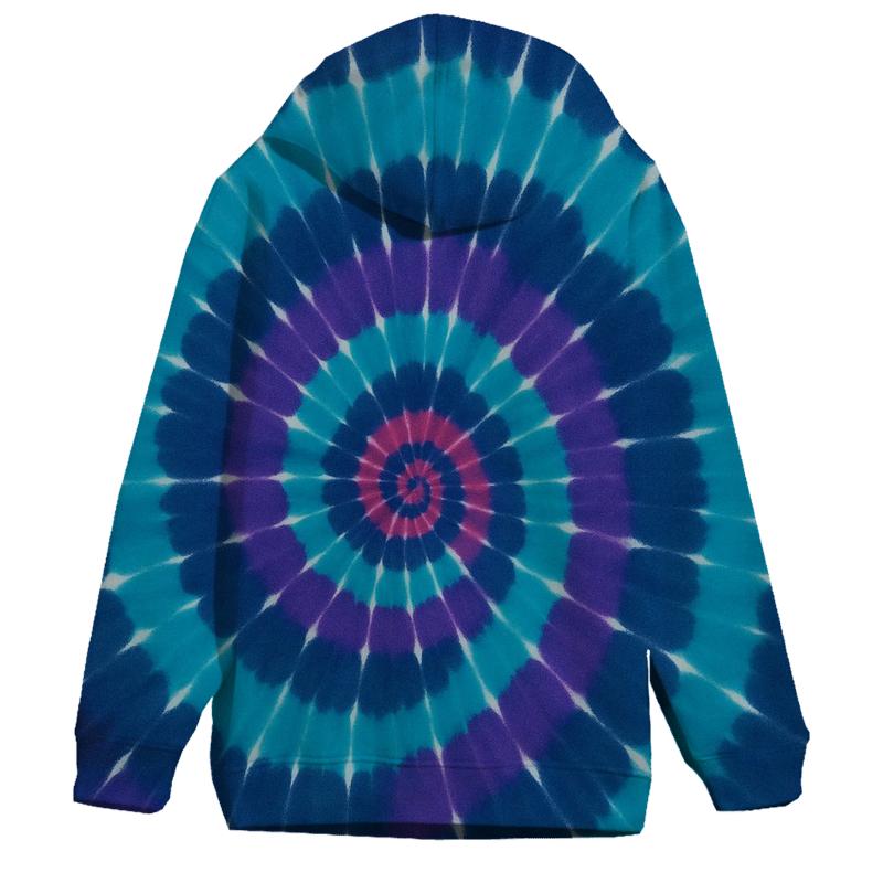 Nebula Spiral Overdye Vortex lightweight hoodies