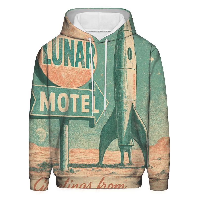 Weathered Space Tourist Postcard 1977 pullover hoodies