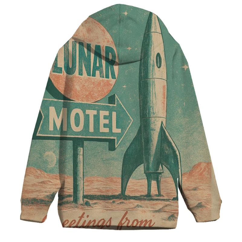 Weathered Space Tourist Postcard 1977 pullover hoodies