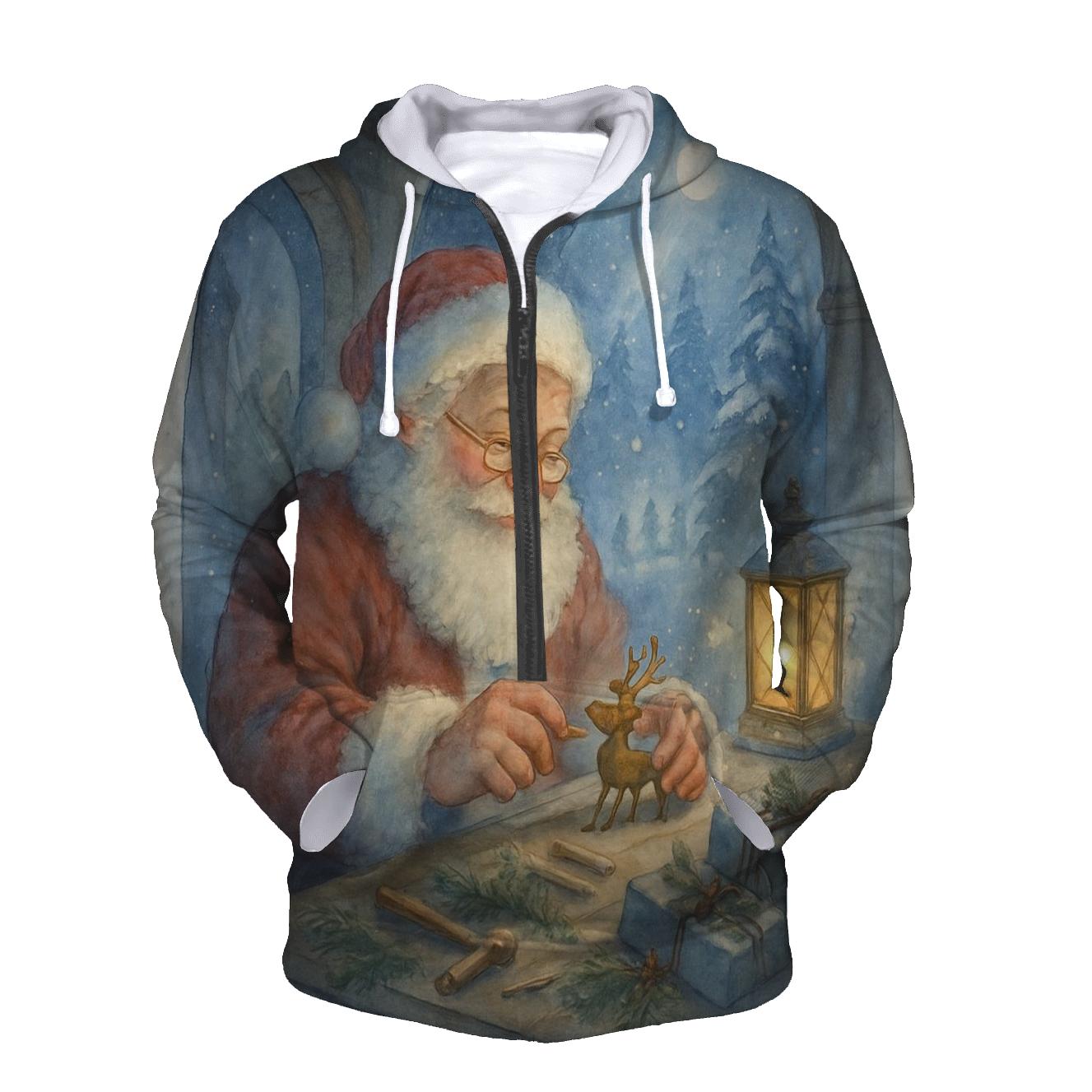 Workshop Moonlight Toymaker Santa hoodie styles