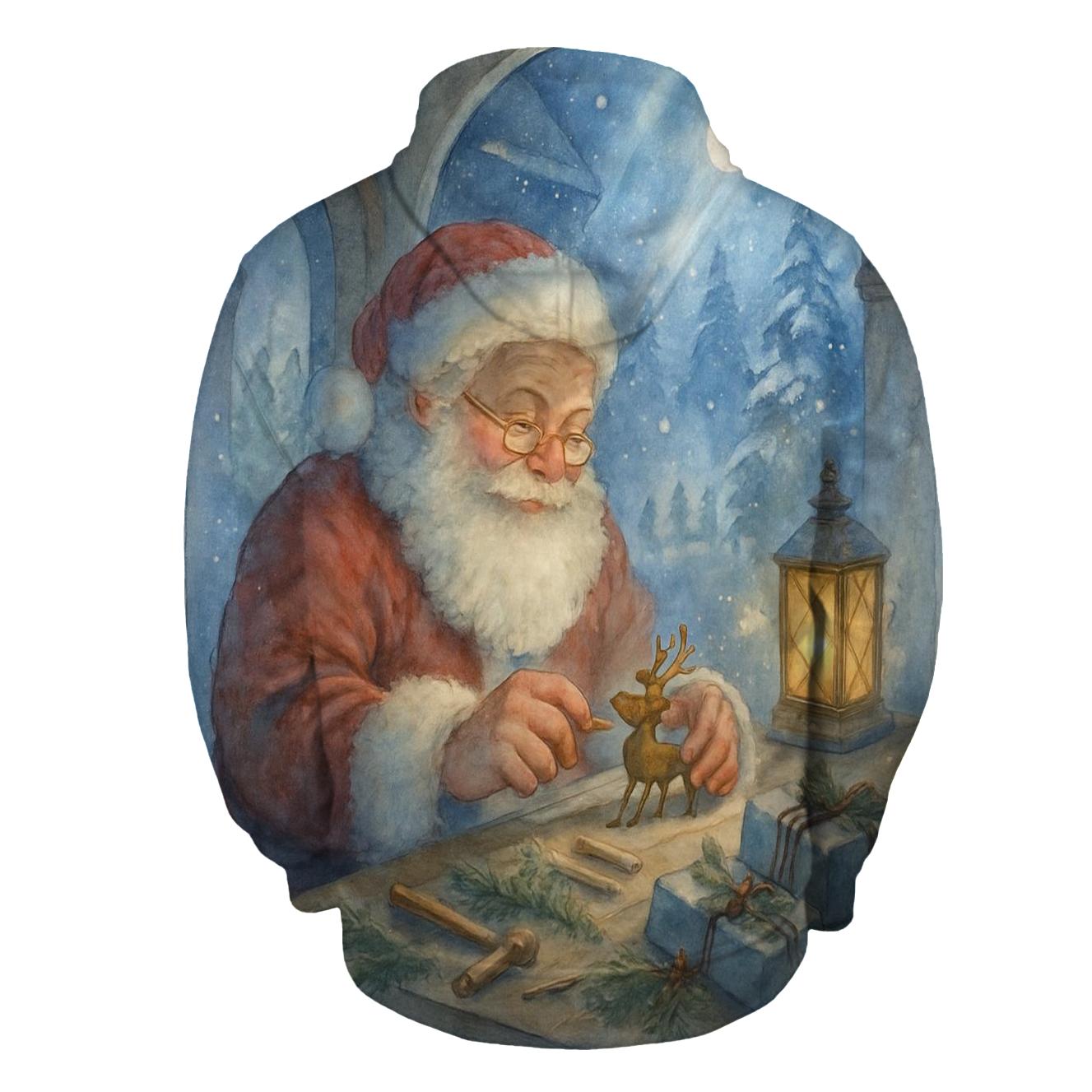 Workshop Moonlight Toymaker Santa hoodie styles