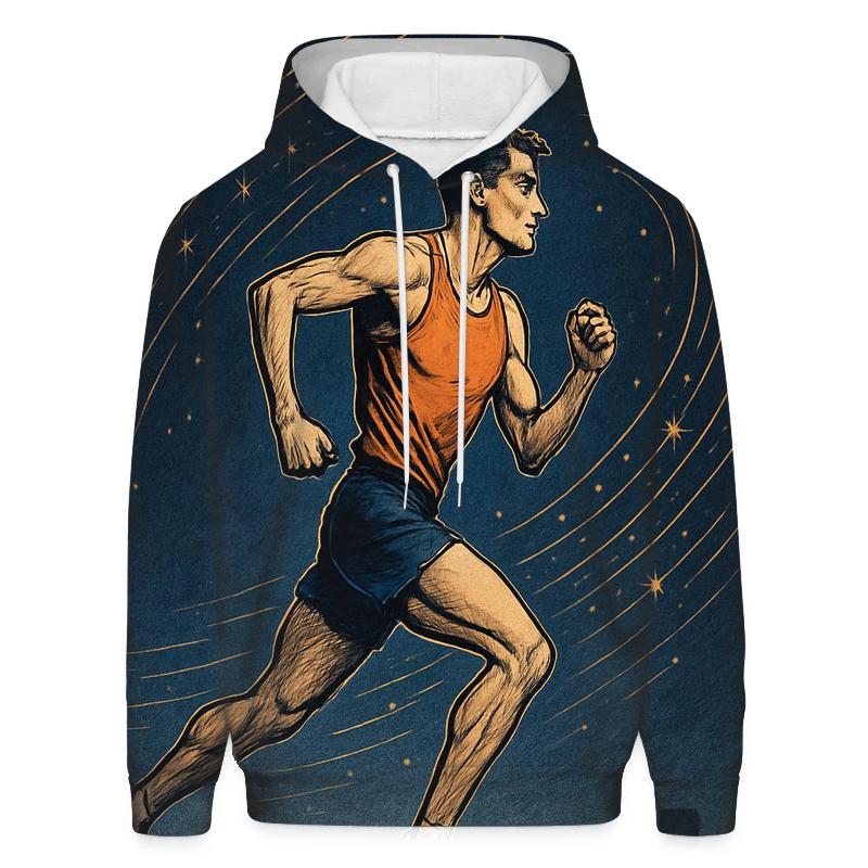 Midnight Marathon Star Trails lightweight hoodies