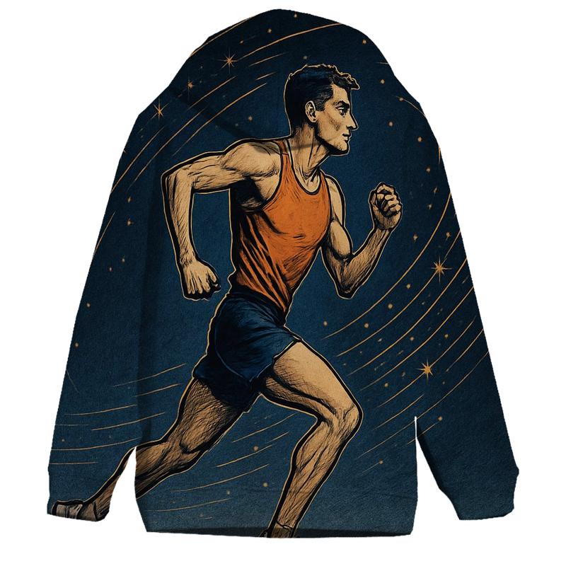 Midnight Marathon Star Trails lightweight hoodies