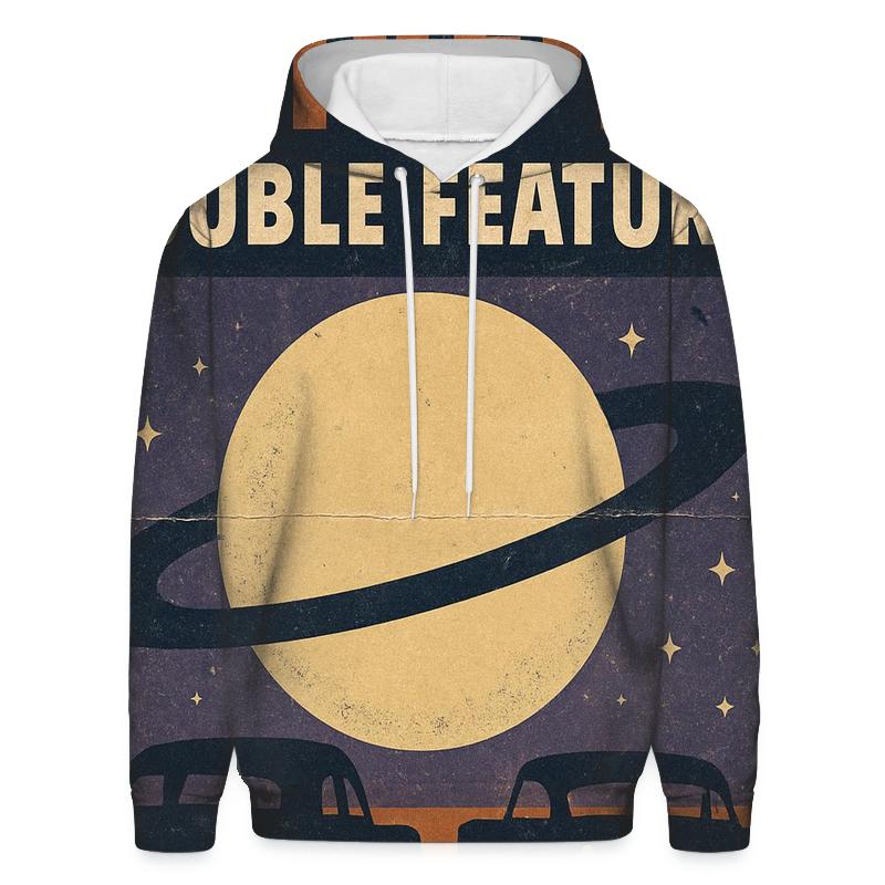 Distressed Cosmic Drive In Double Feature Poster custom hoodies