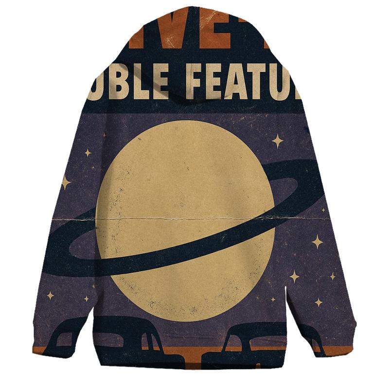 Distressed Cosmic Drive In Double Feature Poster custom hoodies
