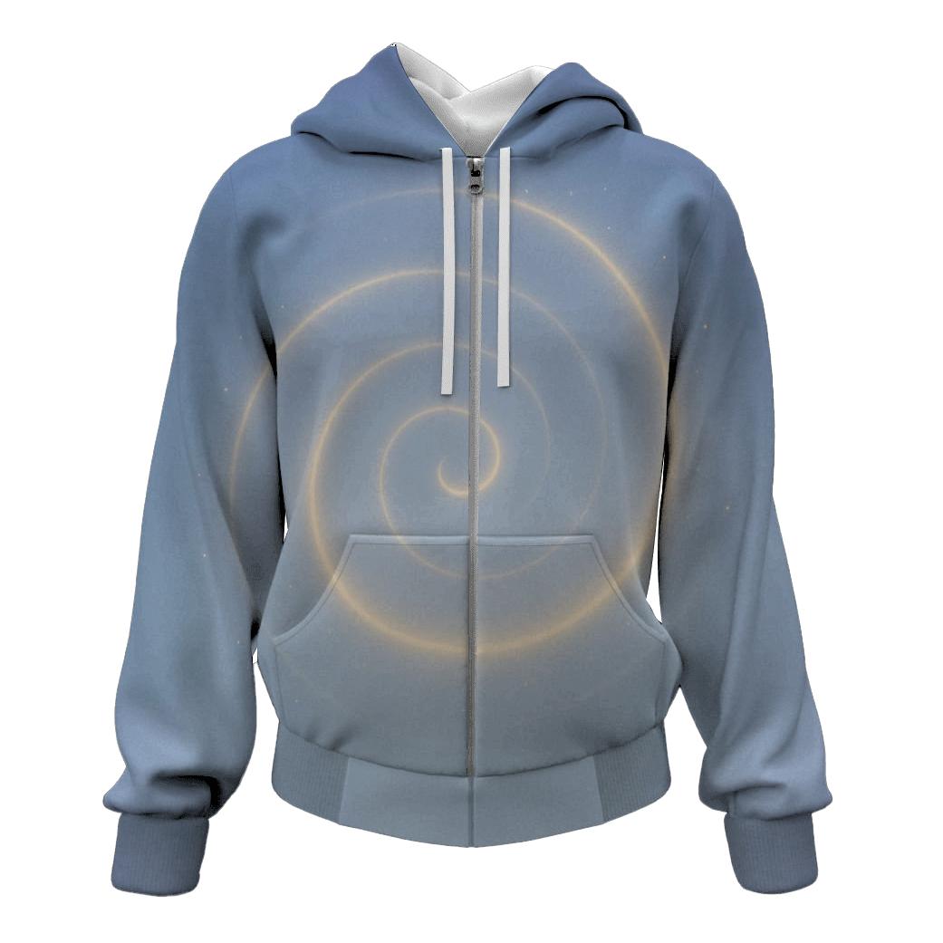 Luminous Breath Spiral pullover hoodies