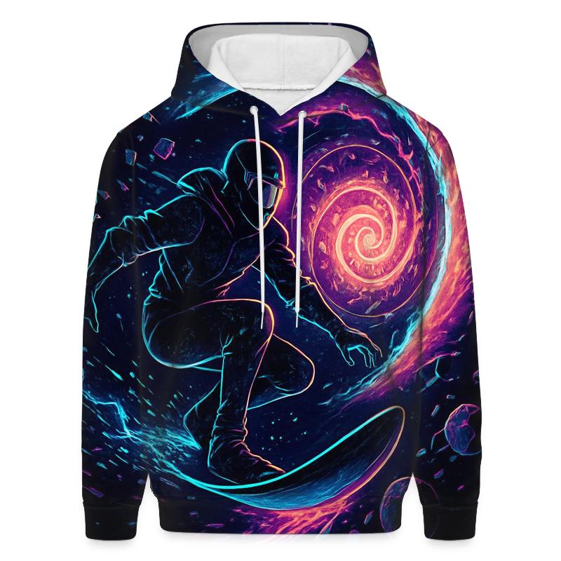 Neon Chrono Rift Star Surfer zip-up hoodies