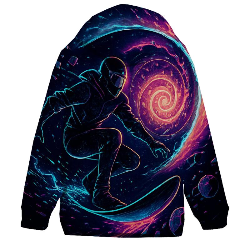 Neon Chrono Rift Star Surfer zip-up hoodies