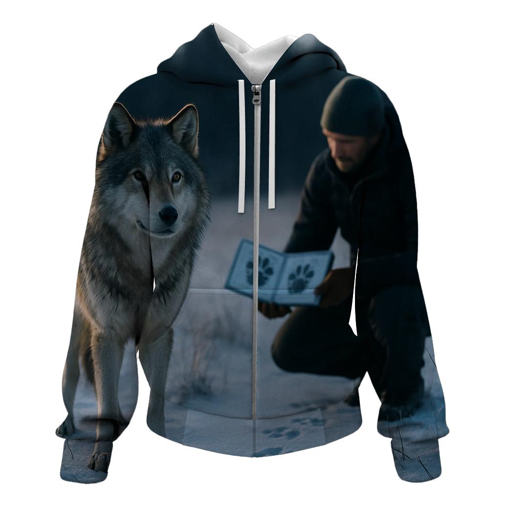 Wolf Tracking Workshop On Fresh Snow hoodie styles