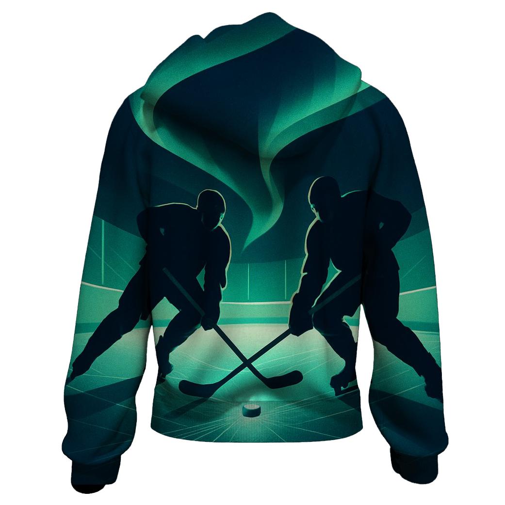 Aurora Ice Rink Faceoff hoodies fashion