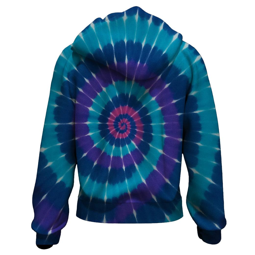 Nebula Spiral Overdye Vortex hoodies fashion