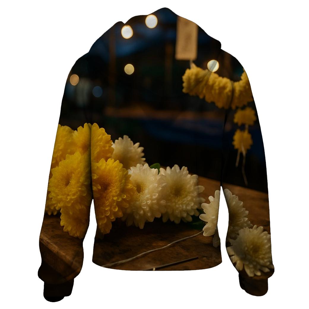 Night Market Chrysanthemum Garland Workshop In Northern Thailand heavyweight hoodies