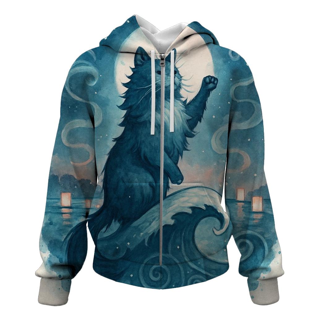 Lantern Tide Guardian Cat premium hoodies