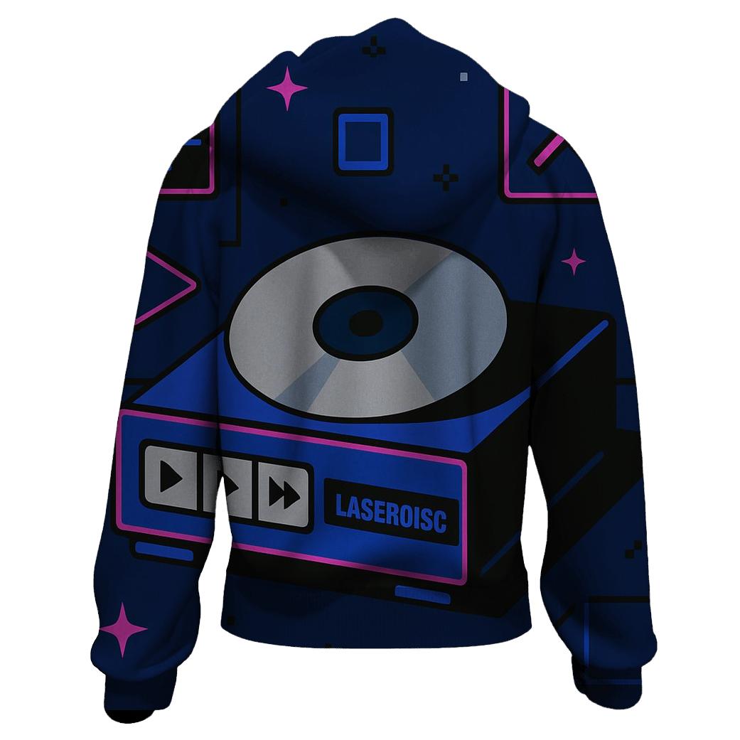 Laser Disc Space Menu Icons custom hoodies