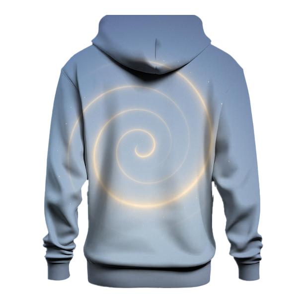 Luminous Breath Spiral zip-up hoodies