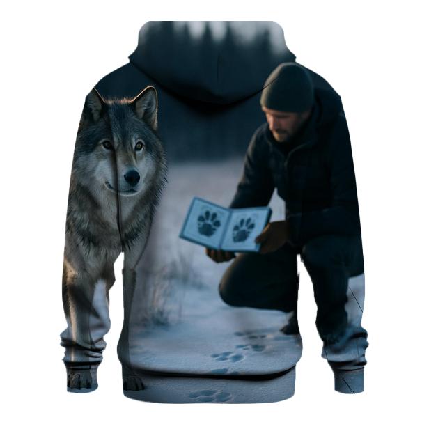 Wolf Tracking Workshop On Fresh Snow pullover hoodies