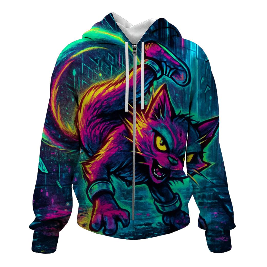 Neon Alley Breakdance Cat Mirage hoodies fashion