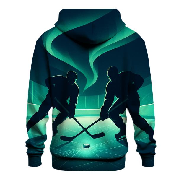 Aurora Ice Rink Faceoff premium hoodies